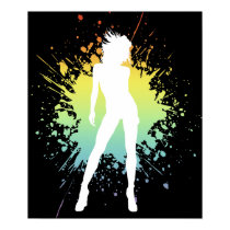 sexy silhouette : splat : v.1 : posters by chromatosis sexy silhouette : splat : v.1 : posters