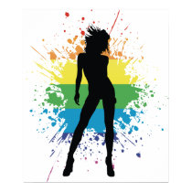 sexy silhouette : splat : v.1 : posters by chromatosis sexy silhouette : splat : v.1 : posters