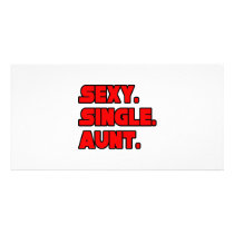 Sexy Single Aunt Photo Card