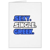 Sexy Single Greek Cards