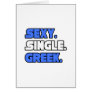 Sexy Single Greek Cards