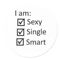 Sexy single smart! stickers