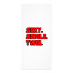 Sexy Single Twin Rack Card Design