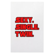 Sexy Single Twin stationery by Shirts_For_Twins Sexy Single Twin stationery