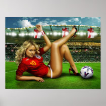 Sexy Soccer Babe Samantha Poster