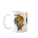 Sexy Sprite Elf Fairy on a Leaf by Al Rio mug
