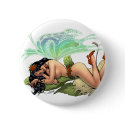 Sexy Sprite Elf Fairy on Flower by Al Rio button