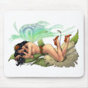 Sexy Sprite Elf Fairy on Flower by Al Rio mousepad