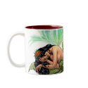 Sexy Sprite Elf Fairy on Flower by Al Rio mug