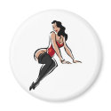 SEXY Stripper, I support Single Moms T-shirt logo magnets