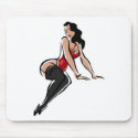 SEXY Stripper, I support Single Moms T-shirt logo mousepads