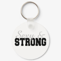 Sexy & Strong Female Bodybuilder keychains