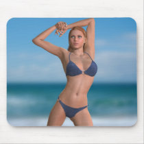 Sexy Summer Babe Mousepad