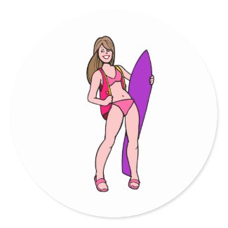 Sexy Surfer sticker