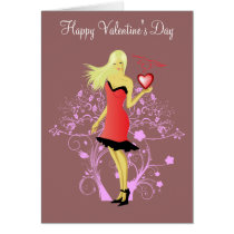 Sexy Valentine "Happy Valentine's Day" Card