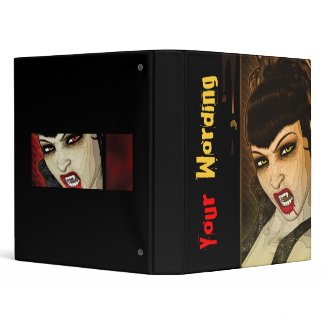 Sexy vampire comic binder