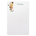 Sexy Vintage Plumber Pinup Stationery