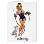 Sexy Vintage Welding Pin Up Woman Cards