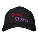 Sexy Vixen Distressed Basebal Cap embroidered hats