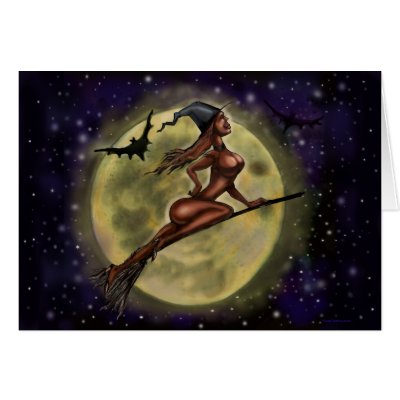 Sexy Witch Card by FunGraphix
