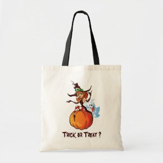 Sexy Witch & Ghost Trick or Treat? bag
