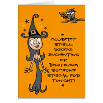 * Sexy Witch Halloween Card *