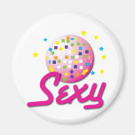 sexy with mirror ball party magnets