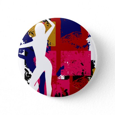 Sexy Woman Art Pinback Buttons by BartzPeterson