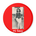 sexy woman in bathing suit, Hi Sexy magnet by amazingvintage sexy woman in bathing suit, Hi Sexy magnet