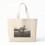 Sexy Women Posing in Front of Airplane bags