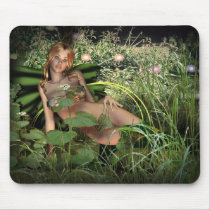 Sexy woodland fairy in mousepads