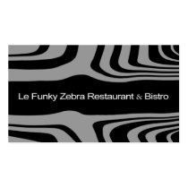 Sexy Zebra Business Card template