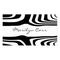 Sexy Zebra Business Card template