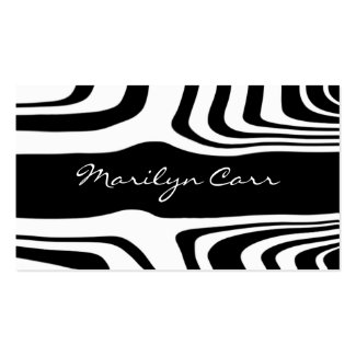 Sexy Zebra Business Card template profilecard