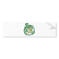 sexy zombie with posse funny vector cartoon art bumper sticker