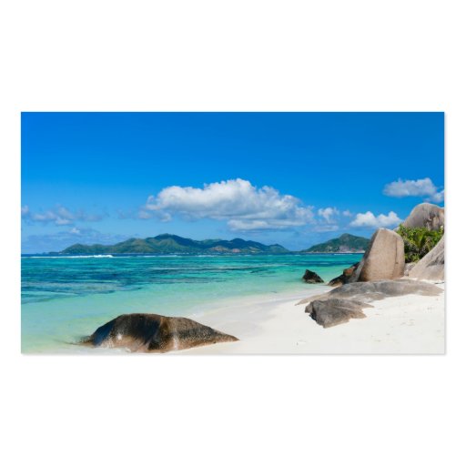 Seychelles Business Card Template (front side)