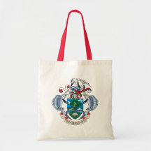 Seychelles Coat of Arms detail Tote Bags