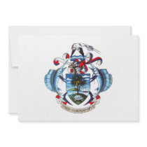 Seychelles Coat of Arms Custom Invite