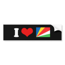 Seychelles Flag bumper stickers by flagshirts Seychelles Flag bumper stickers