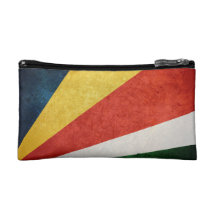 Seychelles Flag; Makeup Bag