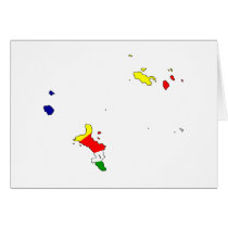 Seychelles flag map cards