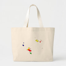 Seychelles Flag Map full size Canvas Bags