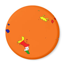 Seychelles flag map magnets