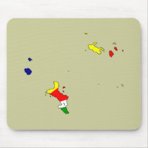 Seychelles flag map mousepads by FlagStore Seychelles flag map mousepads