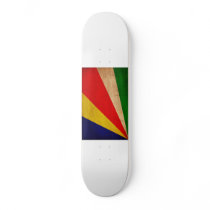 Seychelles Flag Skate Board Deck