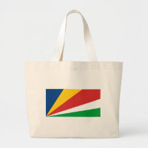 Seychelles flag tote bags
