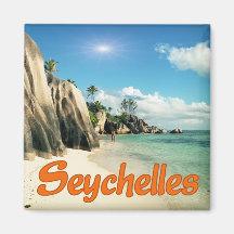 Seychelles Fridge Magnet