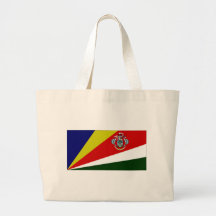 Seychelles President Flag Canvas Bags