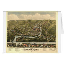Seymour Connecticut in 1879 Greeting Cards