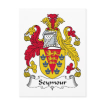 Seymour Family Crest Post Cards